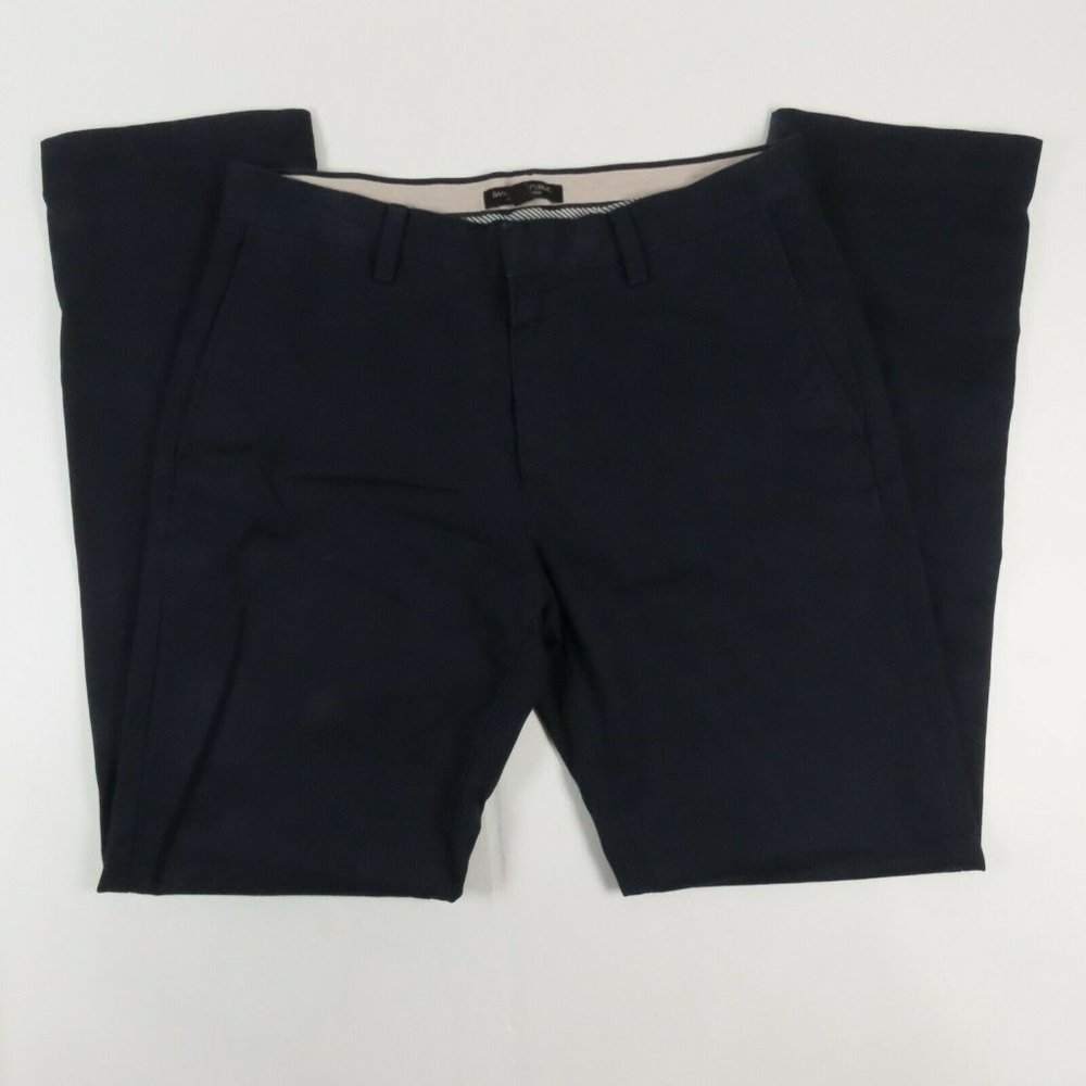 Banana Republic Mens Pants Size 31x32 Emerson Chino Black Mid Rise